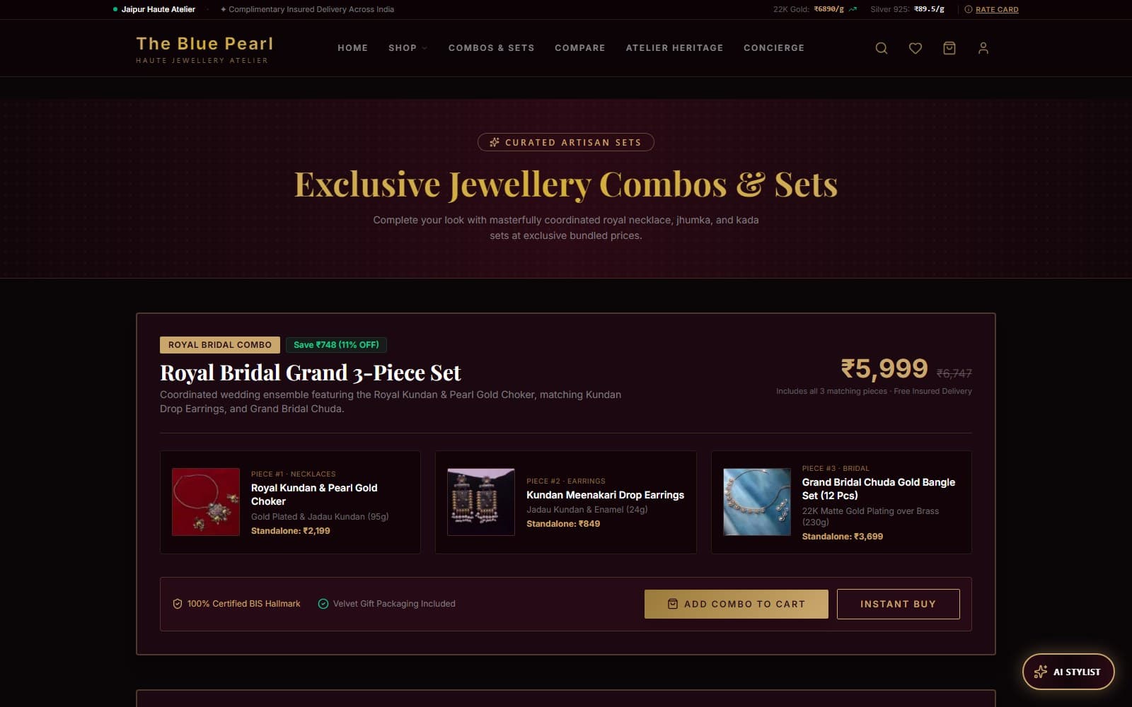 The Blue Pearl Jewellery Store screen 3