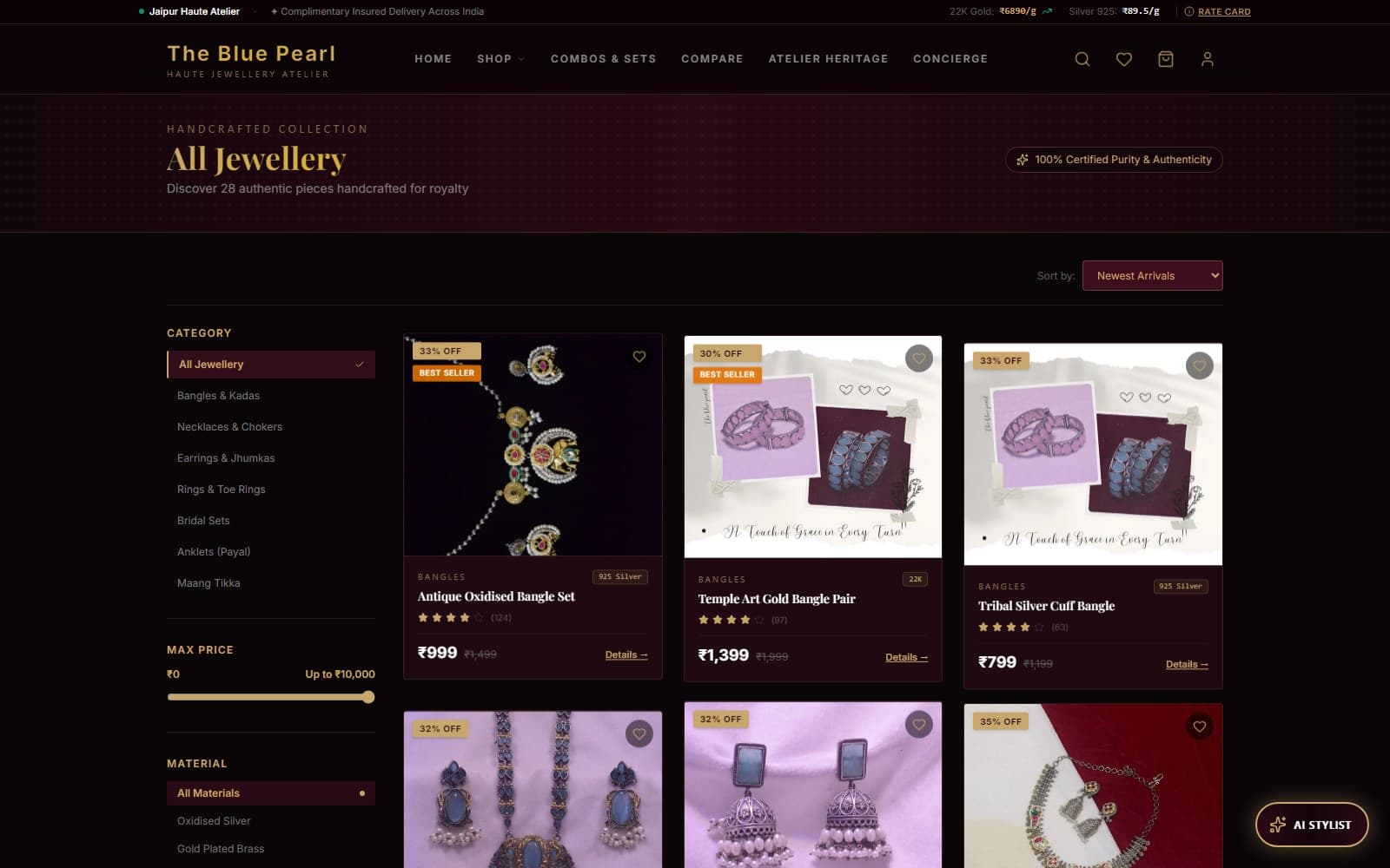 The Blue Pearl Jewellery Store product preview