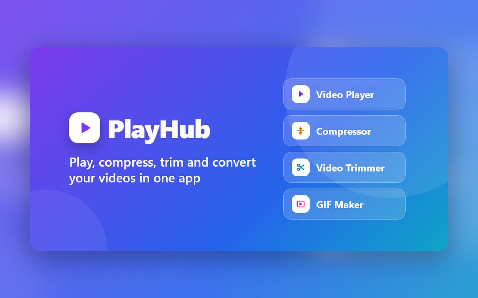 PlayHub: Video Player product preview